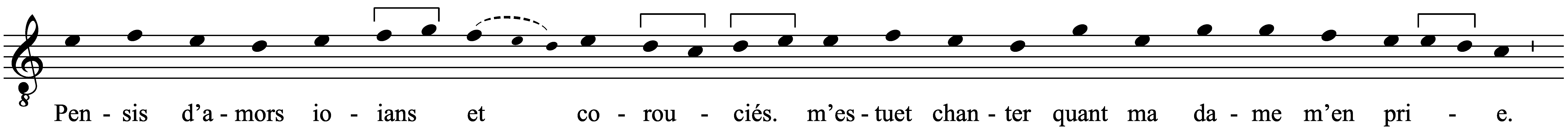 Work musical notation